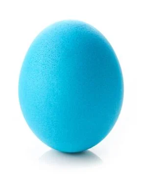 Blue easter egg Stock Photos