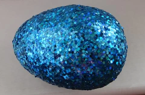 Blue Easter egg Stock Photos