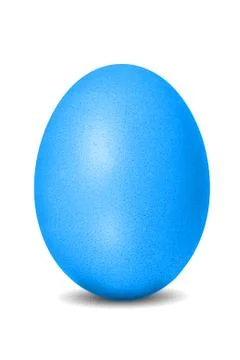 Blue easter egg Stock Photos