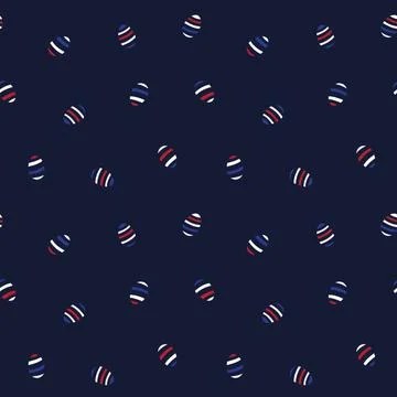 Blue Easter Egg Seamless Pattern Background Stock Illustration