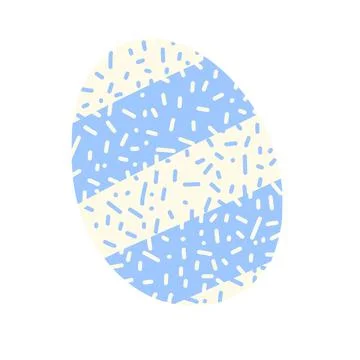 Blue Easter Egg vector illustration for decor Illustrazione stock