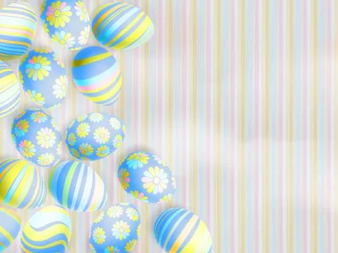 Blue Easter eggs on a color background. EPS 10 Stock Illustration