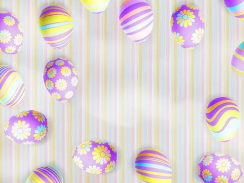 Blue Easter eggs on a color background. EPS 10 Stock Illustration