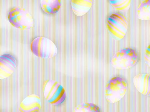 Blue Easter eggs on a color background. EPS 10 Stock Illustration
