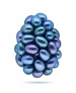 Blue easter eggs. Stock Illustration