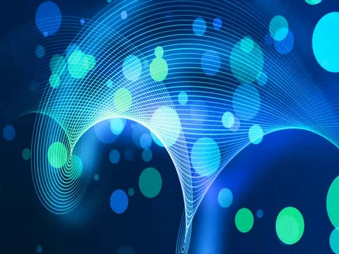 Blue Effects with Bokehs Stock Footage 73617386