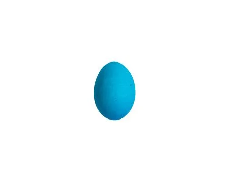 Blue egg for easter holiday on a white background isolate Stock-Fotos