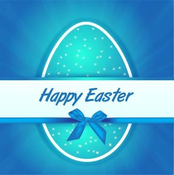 Blue egg easter Stock Illustration