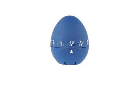 Blue Egg Timer For Boiled Eggs 10 minutes Countdown Stock Photos