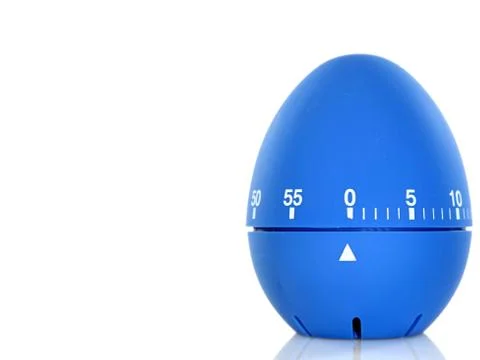 Blue egg timer Stock-Fotos