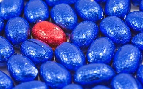 Blue eggs Stock Photos