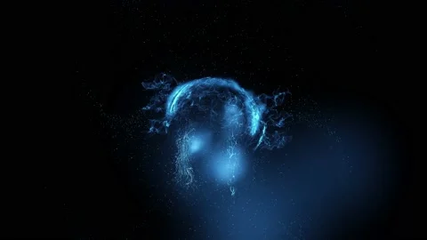 Blue Electric ball Stock Footage 151628723