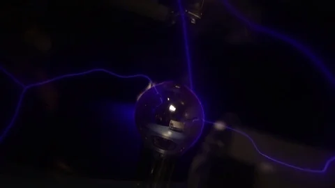 Blue electric currents science background Stock Footage 82917186