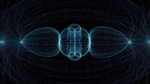 Blue electric lights Stock Footage 76004028