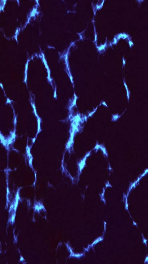 Blue Electric Neural Loop Glowing Lightning Abstract Motion Background Video stock 345647480