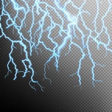 Blue electric power flash. EPS 10 Stock Illustration