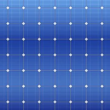 Blue electric solar panel pattern. Vector Stock Illustration
