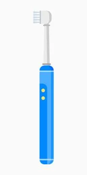 The Blue electric toothbrush. Isolated Vector Illustration Stock Illustration