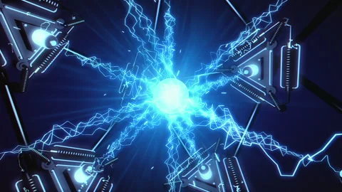 Blue Electro Loop ideal as a VJ background Stock Footage 234283117