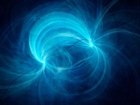 Blue electromagnetic field Illustrazione stock