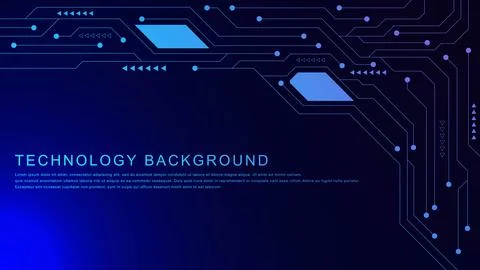 Blue electronic circuit board texture. Digital technology, engineering, network Stock Illustration