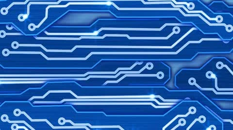 Blue electronic circuit plates loop Stock Footage 12189498