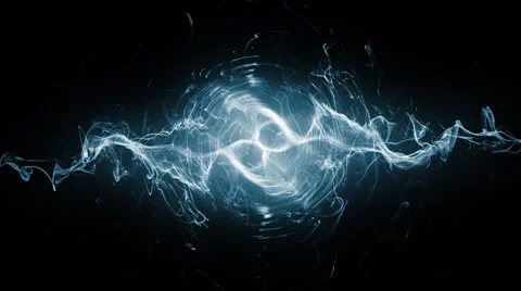 Blue electronic effect Stock Footage 65822856