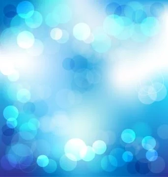 Blue elegant abstract background with bokeh lights Stock Illustration