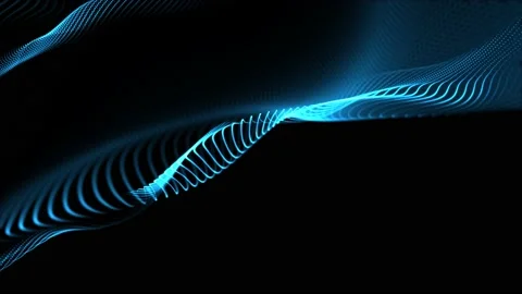 Blue elegant abstract shapes in motion Vidéo 154694347