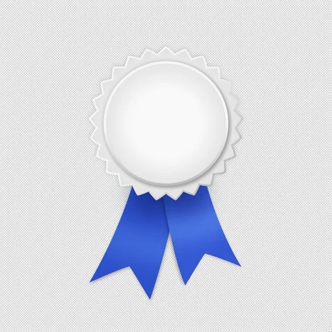 Blue Elegant Badge Stock Footage 313016736