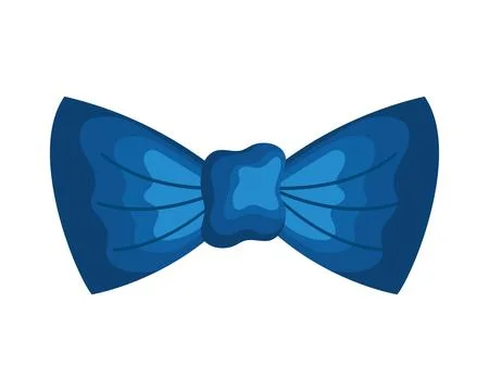 Blue elegant bowtie Stock Illustration