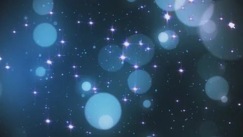 Blue elegant glitter particles bokeh animation. Stock Footage 198193209