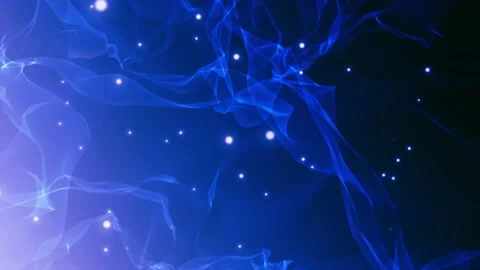 Blue elegant glitter particles bokeh animation. Video stock 204787680