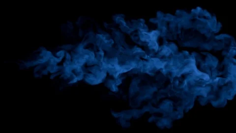 Blue element smoke Video stock 76275951