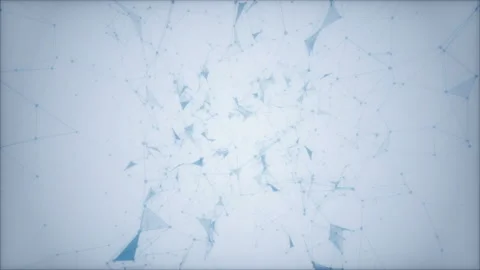 Blue elements.Pleasant plexus background. Place for text. Seamless loop. Stock Footage 97313199