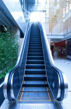 Blue Elevator indoor Stock Photos