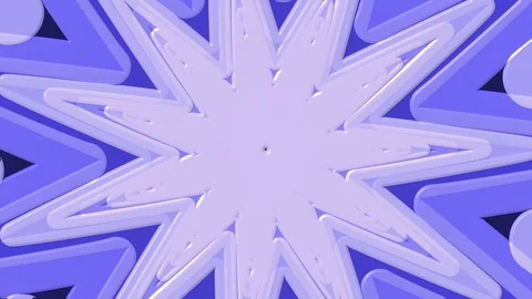 Blue Eleven Point Star Rotating Stock Footage 100260413