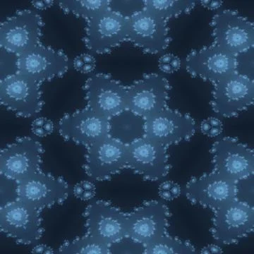 Blue embroidery Stock Illustration