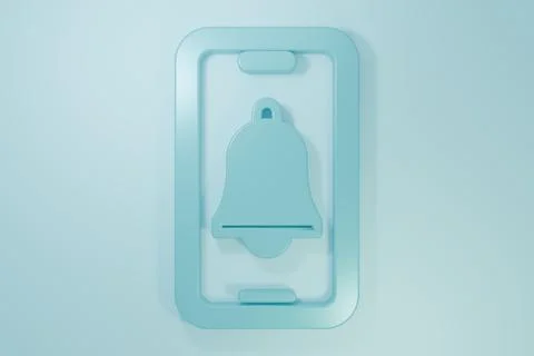 Blue Emergency mobile phone call to hospital icon isolated on blue backgrou.. Stock Illustration