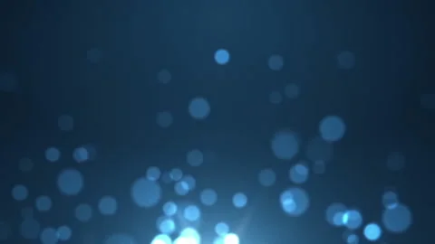 Blue Emitting Circle Particles Floating From the Bottom Motion Background Stock Footage 143171721