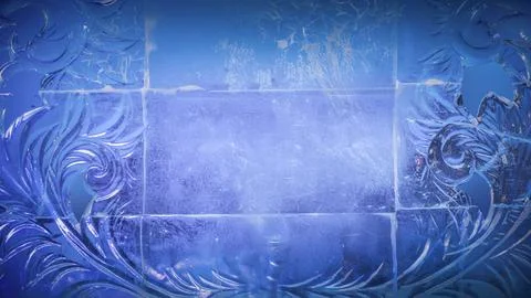 A blue empty background is a transparent wall Stock Photos