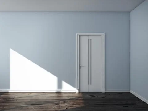 Blue empty interior 库存插图