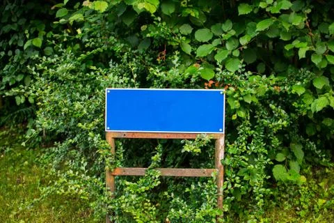 Blue empty sign Stock Photos
