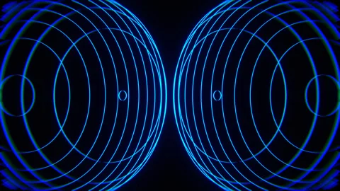 Blue Endless Underrated Path Background VJ Loop in 4K Stock Footage 342279036