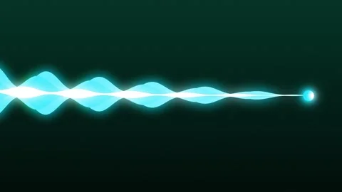 The blue energetic movement of the wave. line.  background animation Stock Footage 277641435