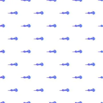 Blue energy burst repeating pattern on white Stock Illustration