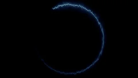 Blue energy circle abstract background Stock Illustration