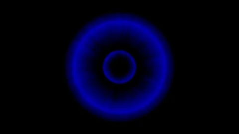 Blue Energy Circle Background | Abstract Light Effect Animation Stock Footage 316166781