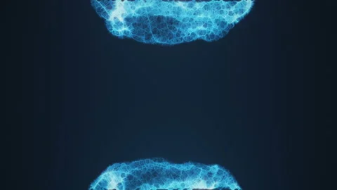 Blue Energy Collision Stock-Footage 99664810