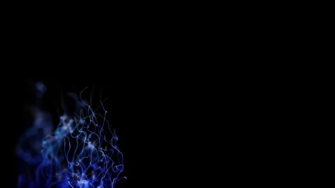 Blue energy light strings or waves background rising on black and copy space for 動画素材 93153107